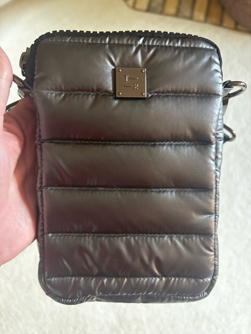 Think Royln Buzz Me Crossbody Bag with Striped Strap